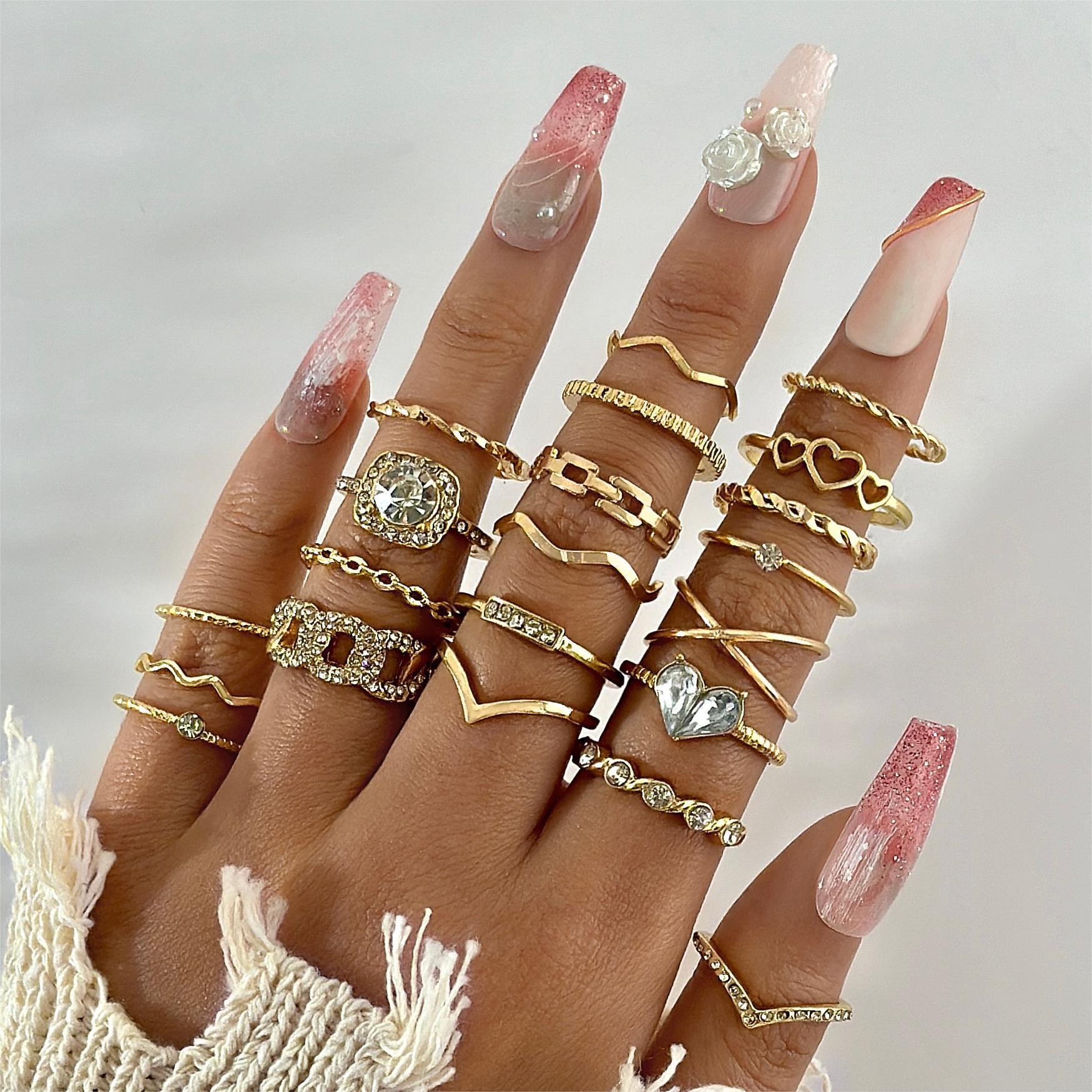 Wholesale Open Multi-Jointed Butterfly Ring Set